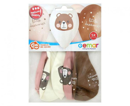 BALONY MIŚ 12 CALI 5 SZT 30 CM