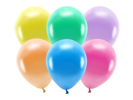 BALONY ECO 26 CM METALIZOWANE MIX KOLORÓW 100 SZT