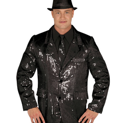 MĘSKA MARYNARKA CEKINOWA CZARNA