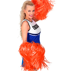 POMPONY CHEERLEADERKI POMARAŃCZOWE