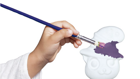 DEKORACJA KOTEK DO MALOWANIA W ZESTAWIE Z FARBKAMI 7 CM