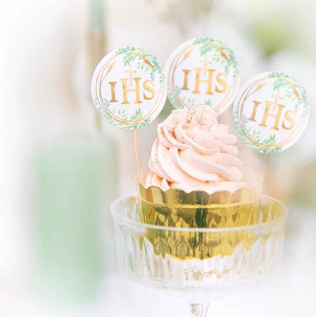 PIKERY TOPPERY KOMUNIJNE IHS 6 SZT