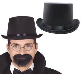 CZARNY KAPELUSZ RETRO