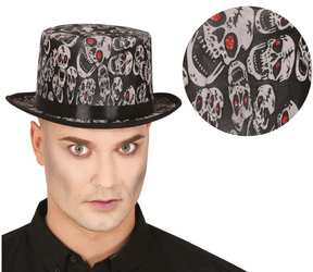 KAPELUSZ W CZASZKI HALLOWEEN