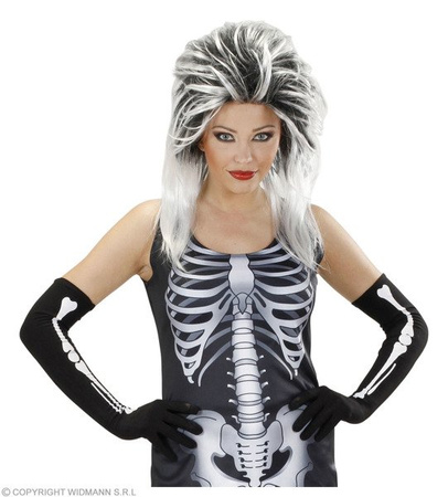 RĘKAWICZKI CZARNE DŁUGIE KOŚCI