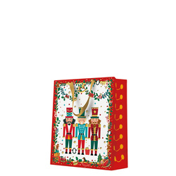 TORBA PREZENTOWA DZIADEK DO ORZECHÓW 20 X 25 X 10 CM