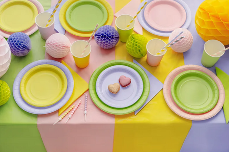 OBRUS 137 X 183 CM JASNY RÓŻOWY