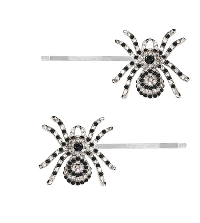 SPINKI DO WŁOSÓW 2 SZTUKI PAJĄK HALLOWEEN 