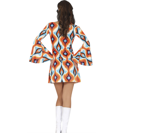 STRÓJ DAMSKI HIPISKA DISCO FALE 