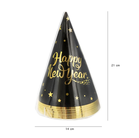 CZAPECZKI PAPIEROWE HAPPY NEW YEAR
