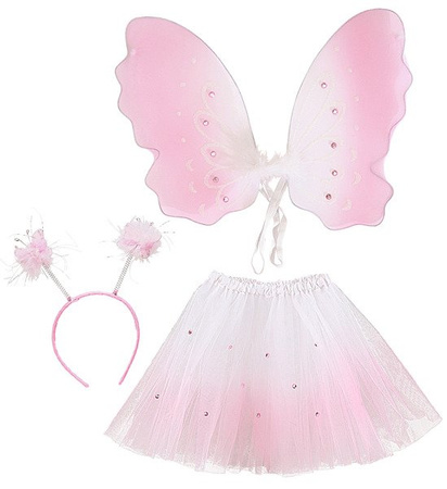 ZESTAW MOTYL JASNY RÓŻ