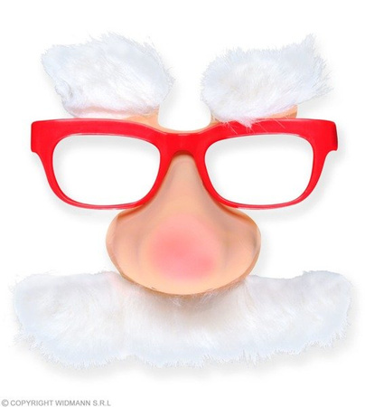 KOMICZNE OKULARY Z NOSEM MIKOŁAJA