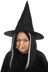 ZESTAW CZAROWNICY: KAPELUSZ + NOS