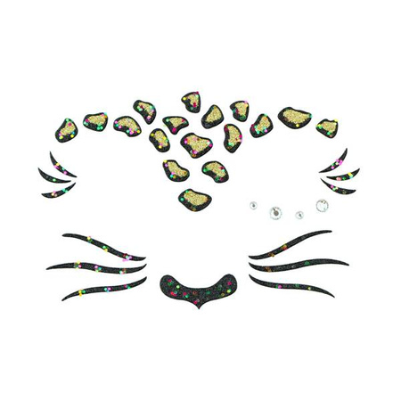 NAKLEJKI NA TWARZ TYGRYS LEOPARD