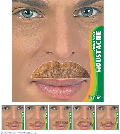 WĄSY BLOND MAŁE MOCNO WYWINIĘTE