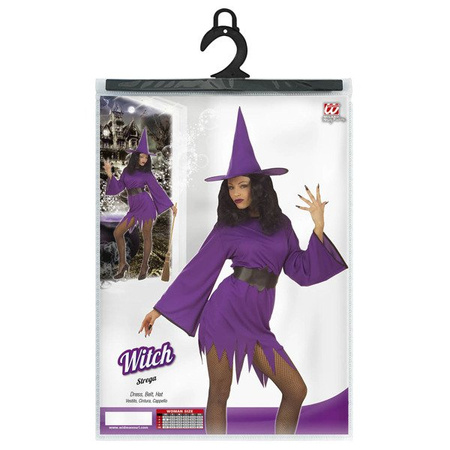 Strój fioletowa wiedźma czarownica halloween