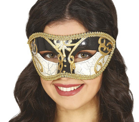 MASKA WENECKA CZARNO-BIAŁA