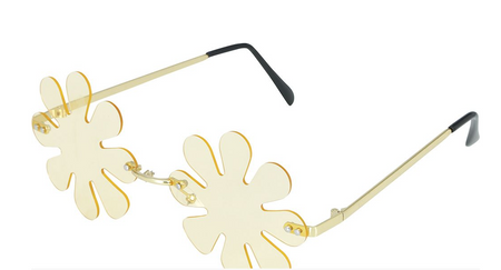 OKULARY KWIATKI POMARAŃCZOWE