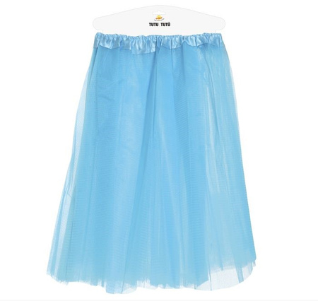 SPÓDNICZKA NIEBIESKA TUTU TIUL 60 CM