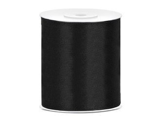 TASIEMKA SATYNOWA CZARNY 100MM/25M