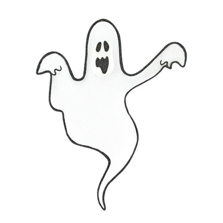 Dekoracja brokatowy Duch Halloween ozdoba Led