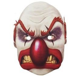 MASKA PAPIEROWA STRASZNY KLAUN CLOWN