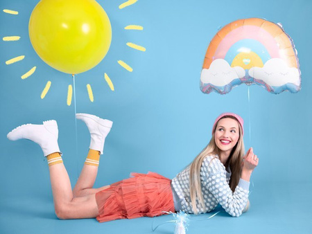 BALON FOLIOWY TĘCZA 55x40 cm