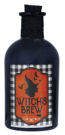 ASSORTED GLASS POISON BOTTLES, 13 CMS.