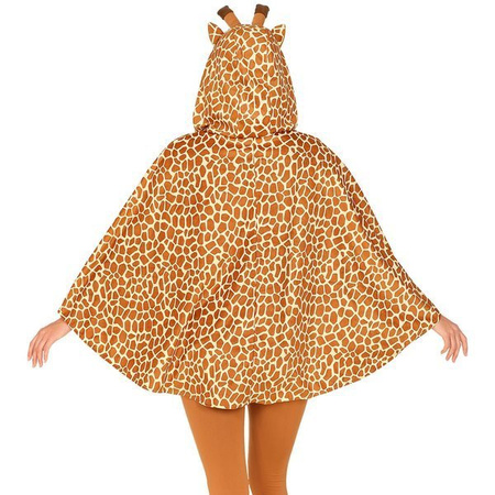 GIRAFFA (poncho con cappuccio)