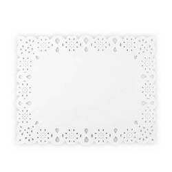 SERWETKI DEKORACYJNE AŻUROWE 30X40 CM 12 SZT