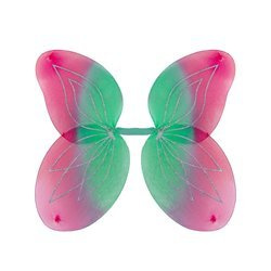 SKRZYDŁA RÓŻOWO-ZIELONE BROKATOWE