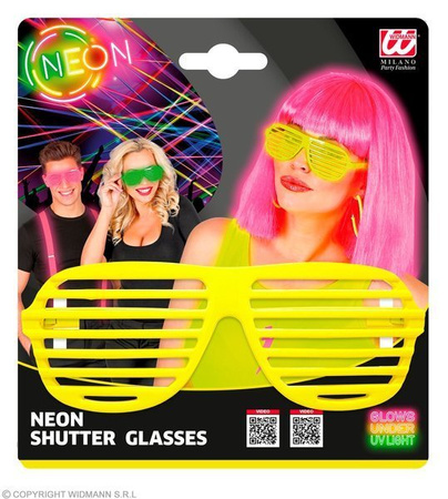 OKULARY ŻÓŁTE ŻALUZJE