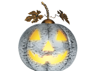 DYNIA METALOWA HALLOWEEN Z LAMPKĄ LED