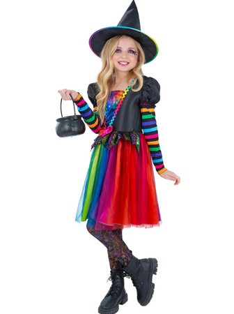 STRÓJ TĘCZOWA CZAROWNICA DLA DZIEWCZĄT
