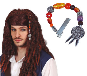 KLEJNOTY ZE SPINKĄ DO WŁOSÓW PIRATA 16 CM