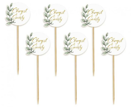 PIKERY CHRZEST ŚWIĘTY 6 SZT 11 CM