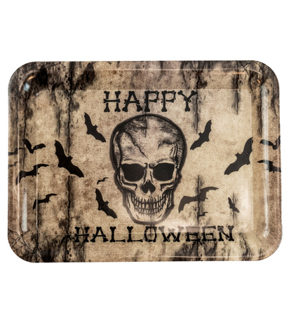 TACA CZASZKA HAPPY HALLOWEEN 33X24 CM