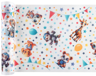 BIEŻNIK KOSMICZNE ZWIERZĘTA 30X500 CM