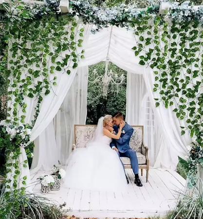 GIRLANDA BLUSZCZ 12 X 2,1M ZIELONA