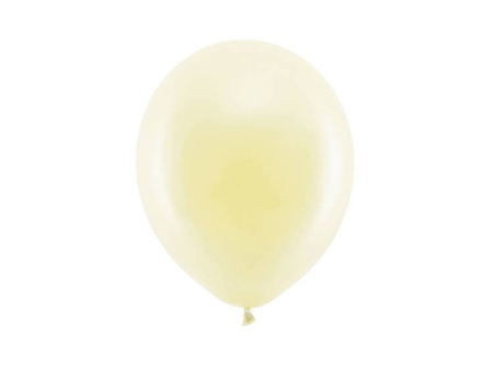 BALONY RAINBOW 23CM PASTELOWE KREMOWE 10SZT