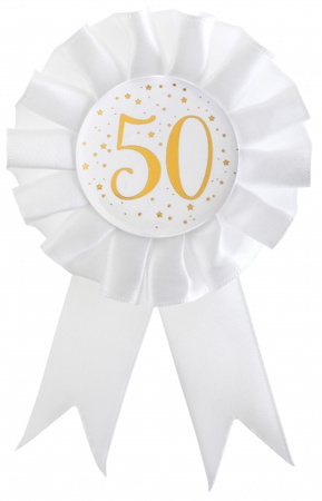 KOTYLION 50 URODZINY BIAŁY