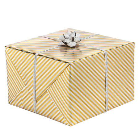 PAPIER PREZENTOWY ZŁOTY PASKI