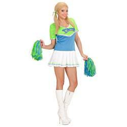 STRÓJ CHEERLEADERKI NIEBIESKO-ZIELONY