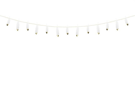 GIRLANDA PIÓRKA BIAŁA 1,6 M
