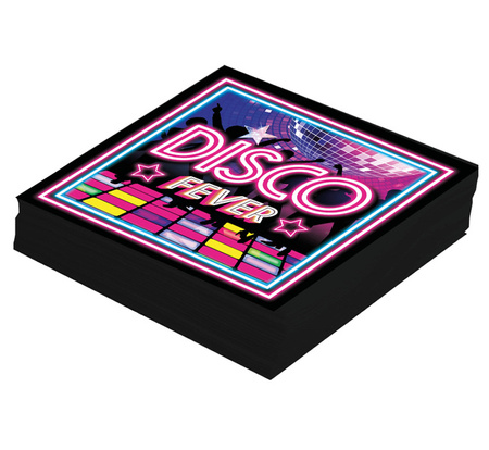 SERWETKI PAPIEROWE DISCO FEVER 33 CM 12 SZT.