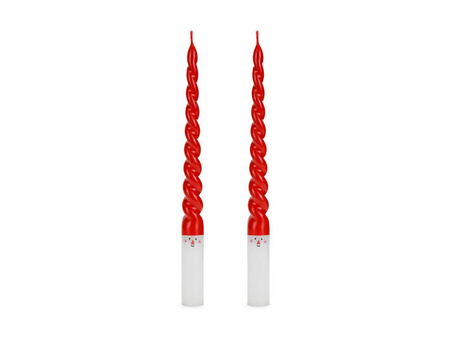 ŚWIECE STOŻKOWE MIKOŁAJ 25 cm 2 SZT.