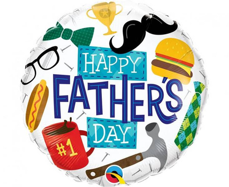 BALON FOLIOWY HAPPY FATHER'S DAY 18 CALI 46 CM