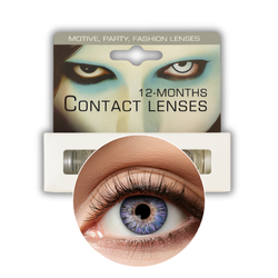 SOCZEWKI ROCZNE NATURALNE NIEBIESKIE A48