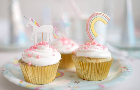 PAPILOTKI DO BABECZEK JEDNOROŻEC 24 SZT.