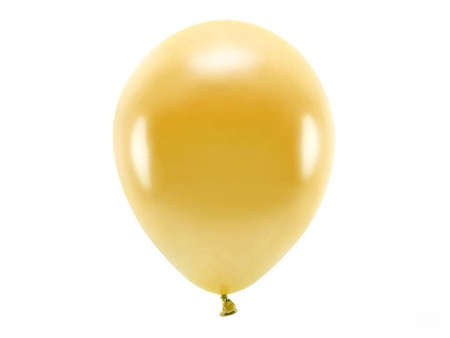 BALONY ECO 30cm METALIZOWANE ZŁOTE 10szt